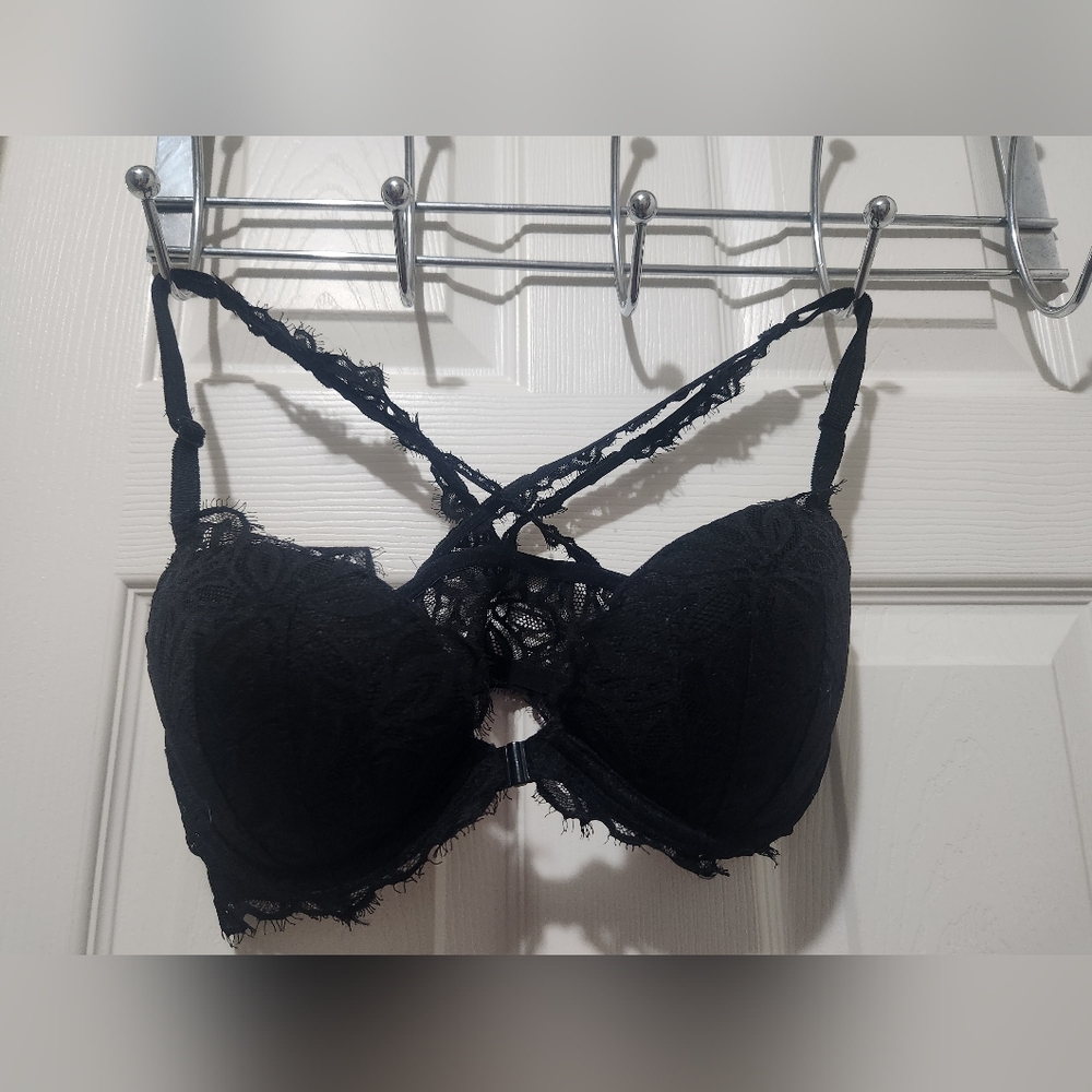 Victoria's Secret Racerback Bra Black 36C